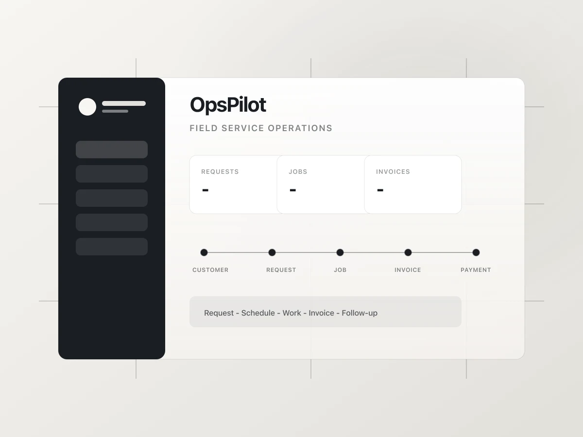 OpsPilot — field-service operations platform